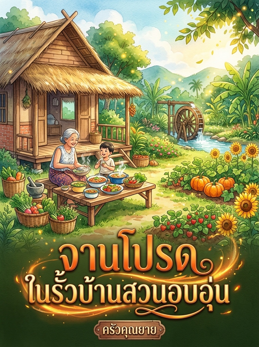 จานโปรดในรั้วบ้านสวนอบอุ่น