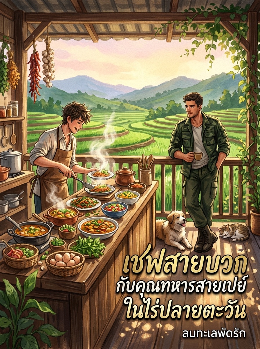 เชฟสายบวกกับคุณทหารสายเปย์ในไร่ปลายตะวัน