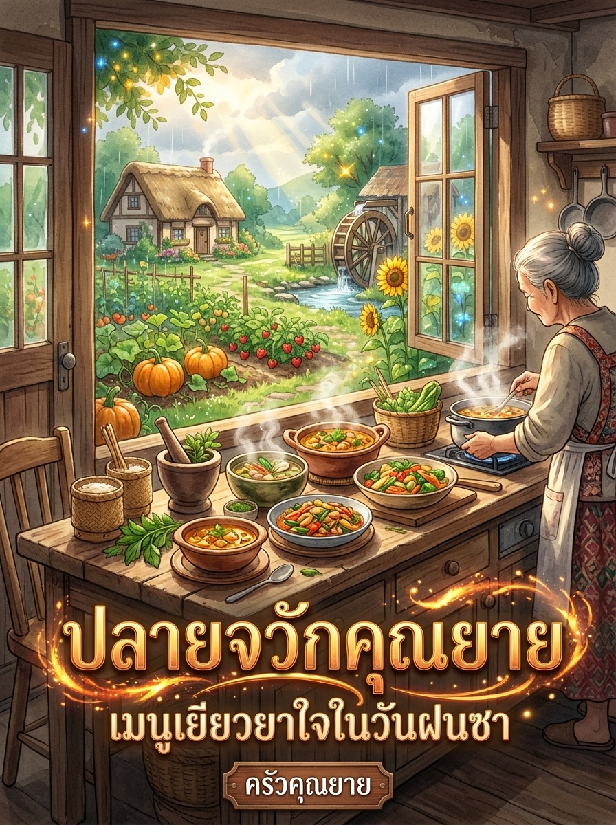 ปลายจวักคุณยาย: เมนูเยียวยาใจในวันที่ฝนซา