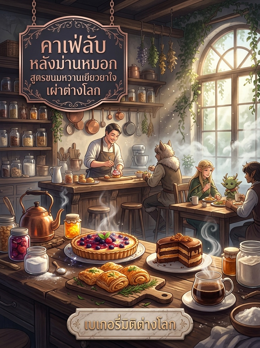 คาเฟ่ลับหลังม่านหมอก: สูตรขนมหวานเยียวยาใจเผ่าพันธุ์ต่างโลก