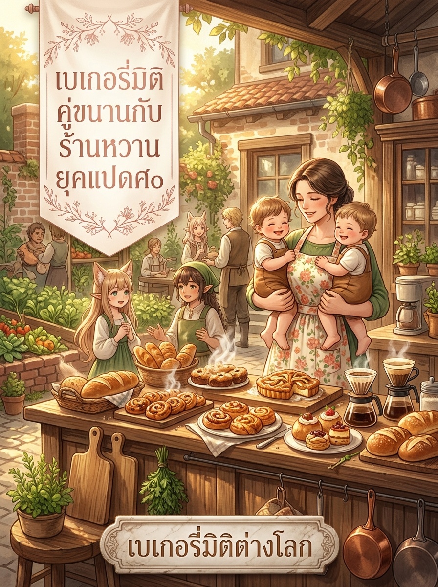 เบเกอรี่มิติคู่ขนานกับร้านหวานในยุคแปดศูนย์