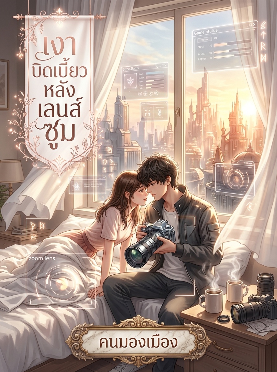 เงาบิดเบี้ยวหลังเลนส์ซูม